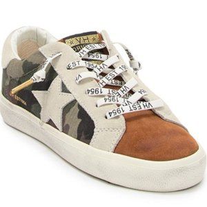 Vintage Havana Ability Suede Sneaker - Camouflage & Tan - Size 5.5
